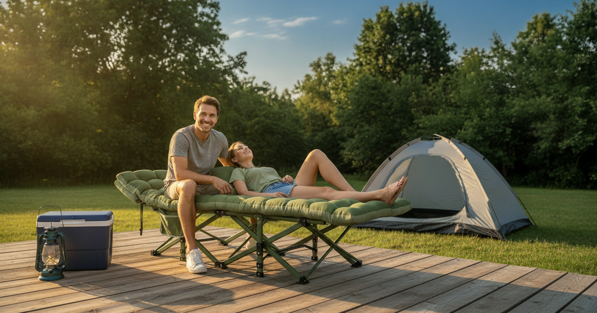 This $60 Camping Cot With Mattress Is 50% Off at Walmart