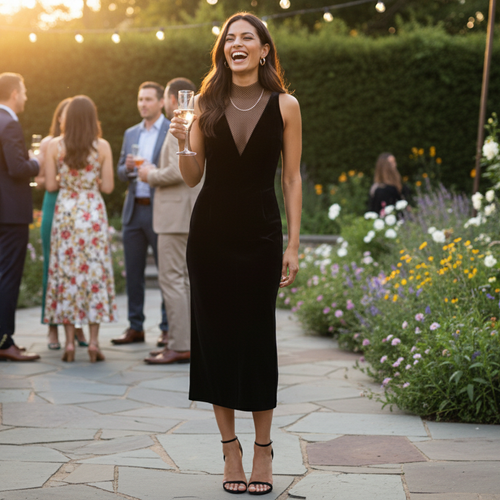 Donna Morgan Black Midi Dress Just $30 at Macy's (Was $158) Donna Morgan Black Midi Dress Just $30 at Macy's (Was $158)