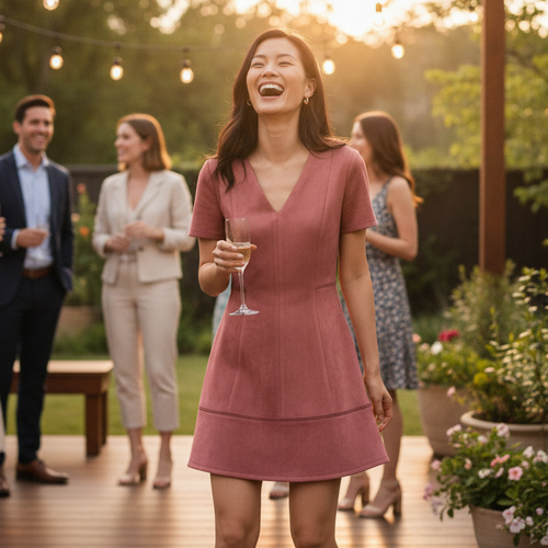 Donna Morgan Pink Mini Dress 81% Off at Macy'sJust $26