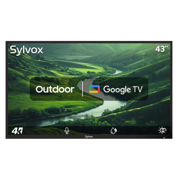 SYLVOX 43-Inch Outdoor 4K Google TV Is $100 Off at $849