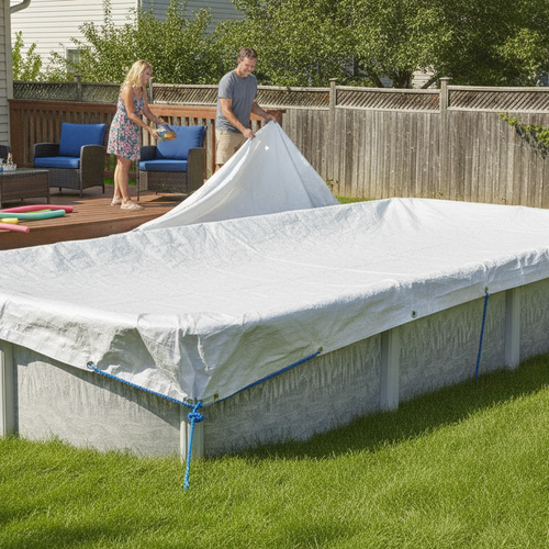 This $40 Heavy-Duty Tarp Handles Pools, Roofs & Painting