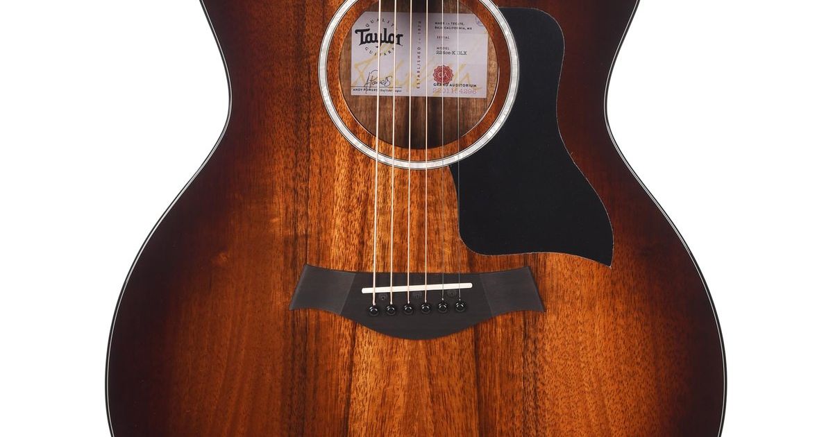 taylor 224ce k dlx grand auditorium acoustic electric guitar tobacco Demo product Taylor 224ce-K DLX Acoustic-Electric Guitar