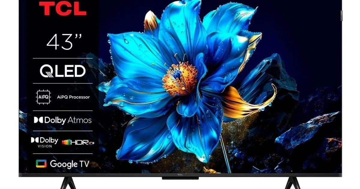 TCL 43-Inch QLED 4K TV With Google TV Under $300